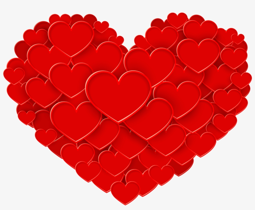 Red Heart Png Clip Art, transparent png download