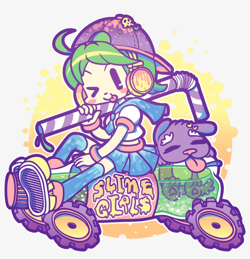 Button Design For Slime Girls Thanks Pedro, transparent png download