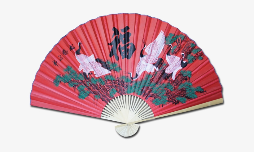Large 84" Folding Chinese Wall Fan Oriental Paper Hanging - Oriental Fan Png, transparent png download