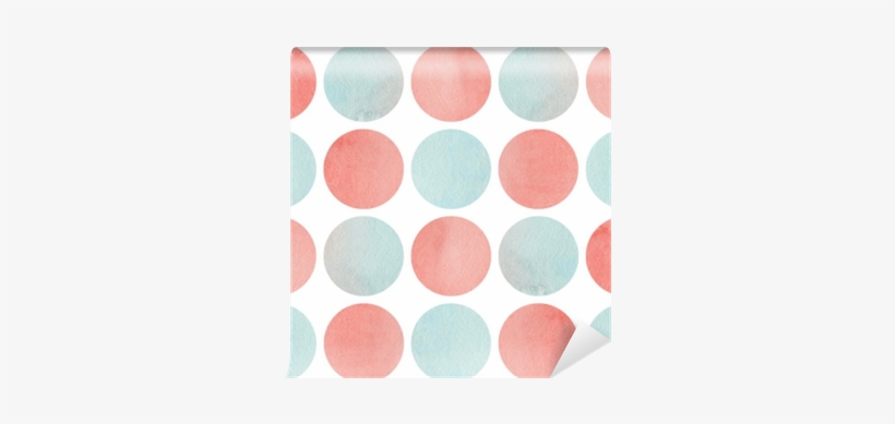 Watercolor Circles In Pink And Blue Color Isolated - Photograph, transparent png download