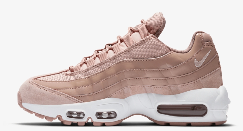 Air Max 95 W Particle Pink/silt Red/white - Pink Air Max 97s, transparent png download