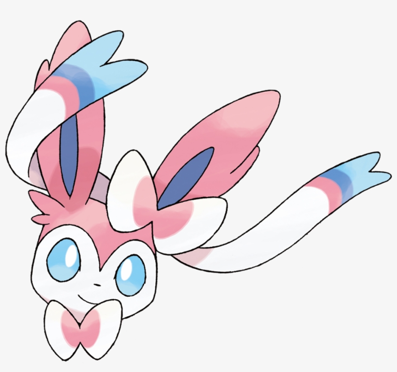 Sylveon - Fairy And Flying Pokemon, transparent png download