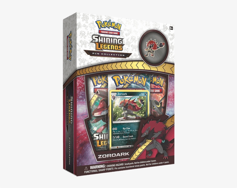 Zoroark Shining Legends Pin Collection - Pokemon Shining Legends Zoroark, transparent png download