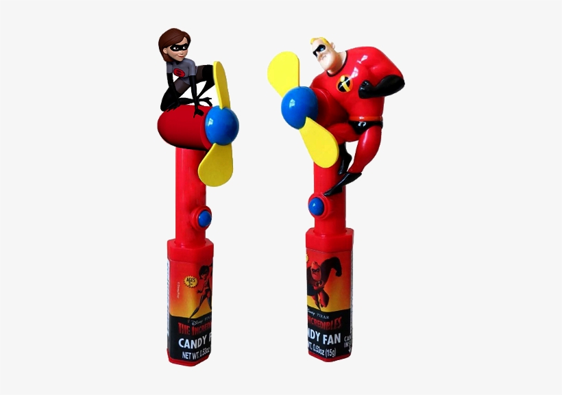 Disney The Incredibles 2 Character Fan Candy Toy For - Incredibles 2 Candy Fan, transparent png download