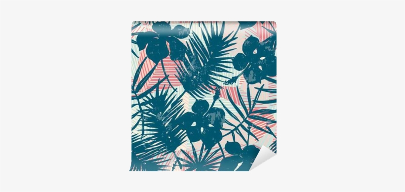 Seamless Exotic Pattern With Tropical Plants - Tropics, transparent png download