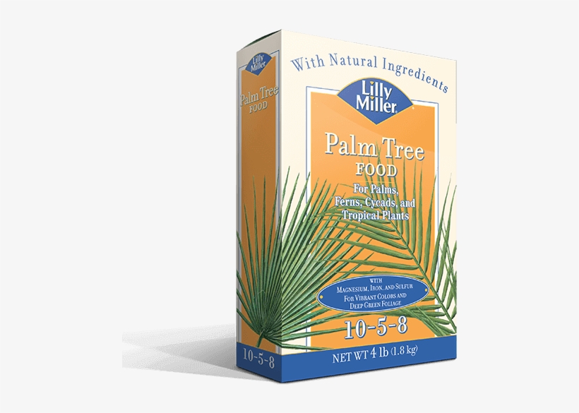 Lilly Miller Palm Tree Food 10 5 - Lilly Miller Palm Tree 10-5-8 Plant Food 4lb Box, transparent png download