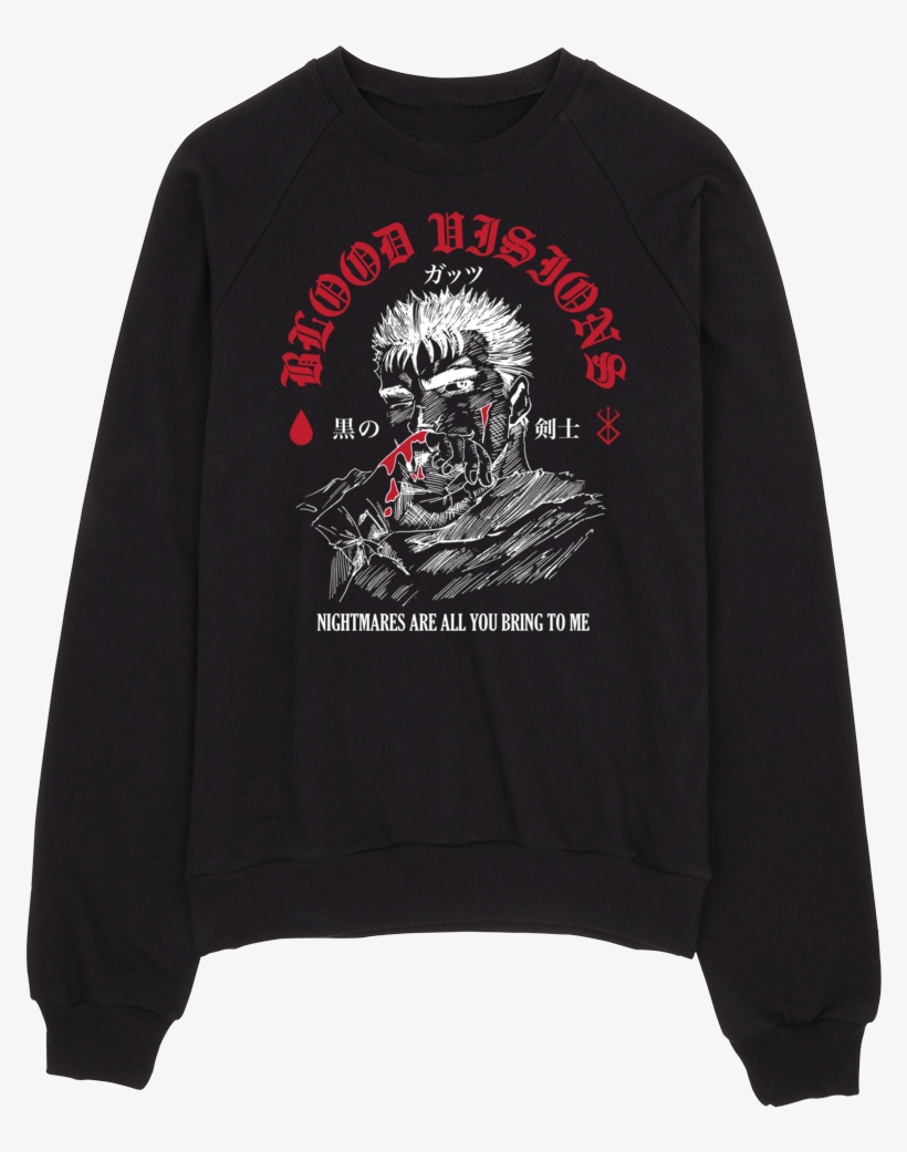 Berserk - Blood Visions - Sweatshirt - Crew Neck, transparent png download