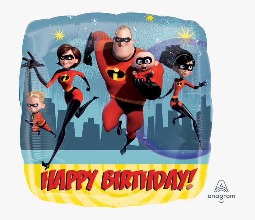 Incredibles 2 Birthday Background, transparent png download