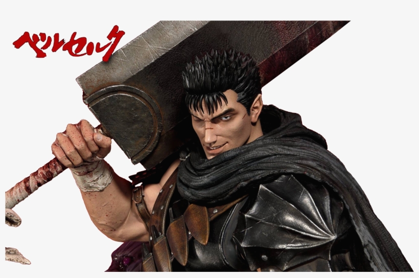 Prime1 Studio Berserk Guts The Black Swordman Statue - Berserk Action Figures, transparent png download