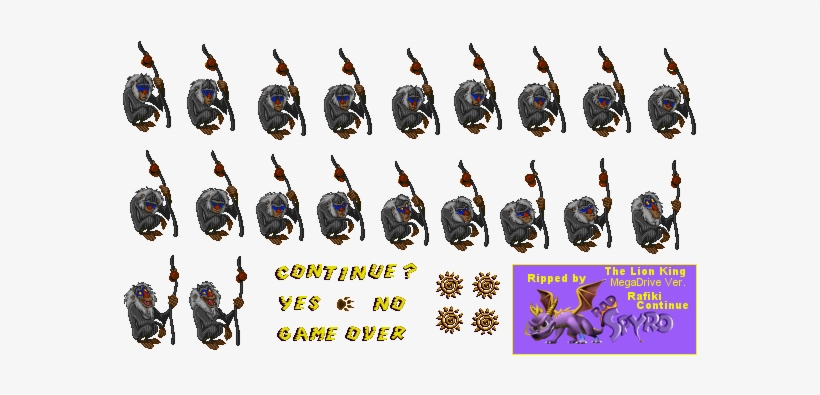Rafiki Continue - Lion King Game Continue, transparent png download