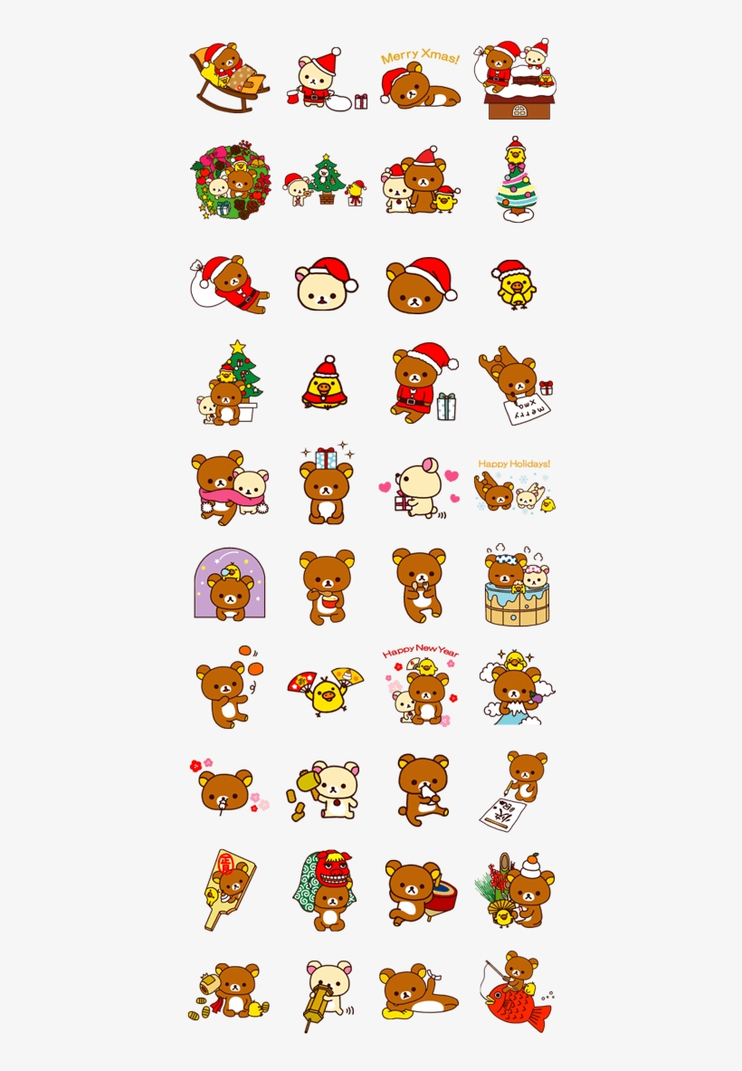 Rilakkuma Xmas & Holiday Line Sticker - All South Park Characters Pop, transparent png download