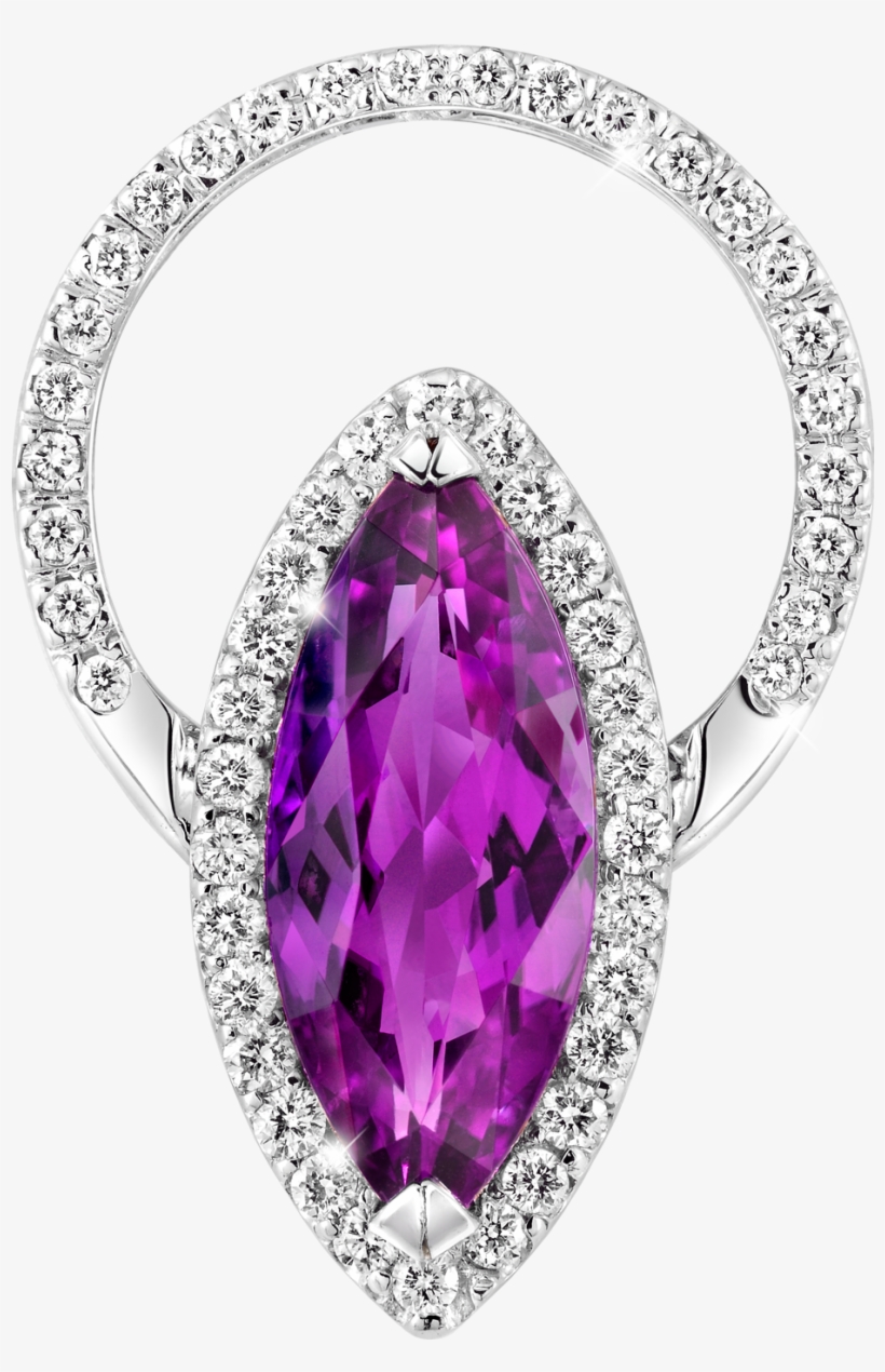 Amethyst Convertible Ring - Diamond, transparent png download