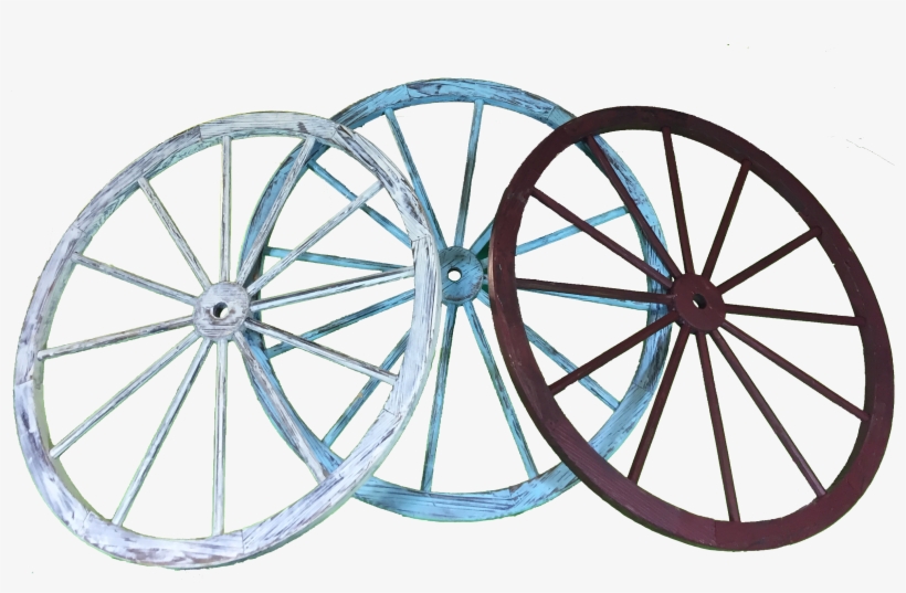 30 Inch Colored Wagon Wheel Wall Art, transparent png download