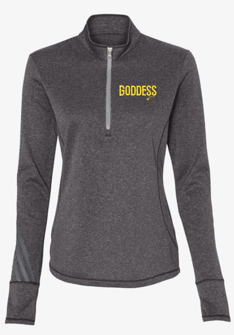Goddess Gold Terry Heather 1/4 Zip - Sweater, transparent png download