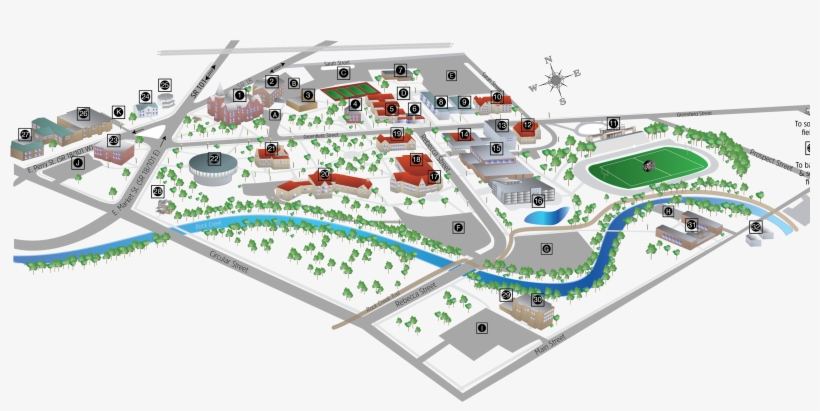 Heidelberg University Ohio Map, transparent png download