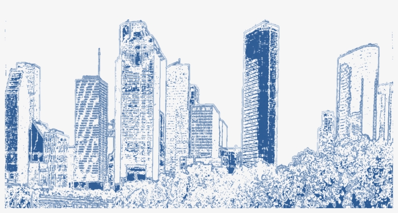 Houston Skyline Sketch, transparent png download