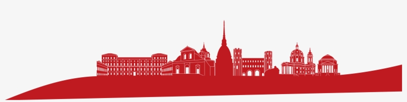 Skyline Torino Png - Turin Skyline In Black Watercolor On White Background, transparent png download