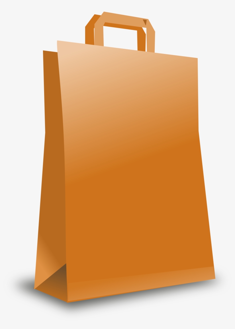 Groceries Vector Paper Bag - Carton Bag, transparent png download