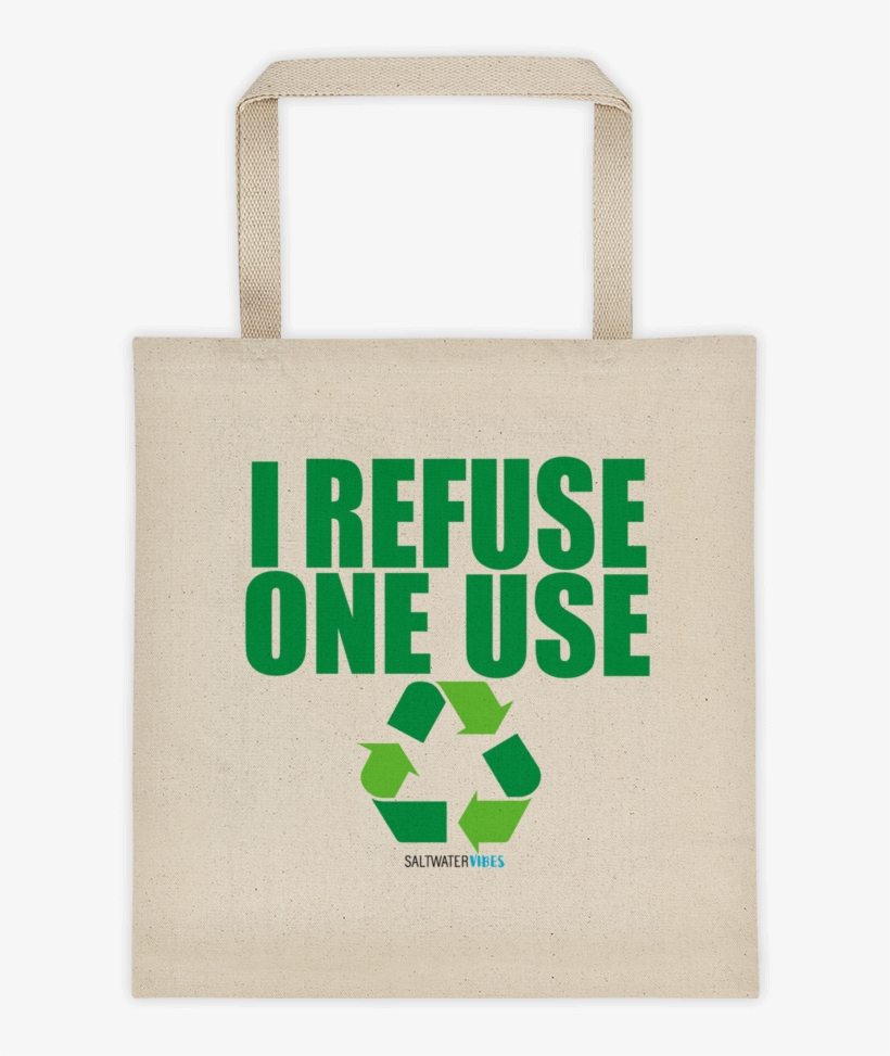 I Refuse One Use Grocery Bag, transparent png download