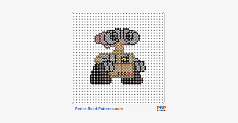 Perler Bead Pattern Wall-e - Wall E En Hama Beads, transparent png download