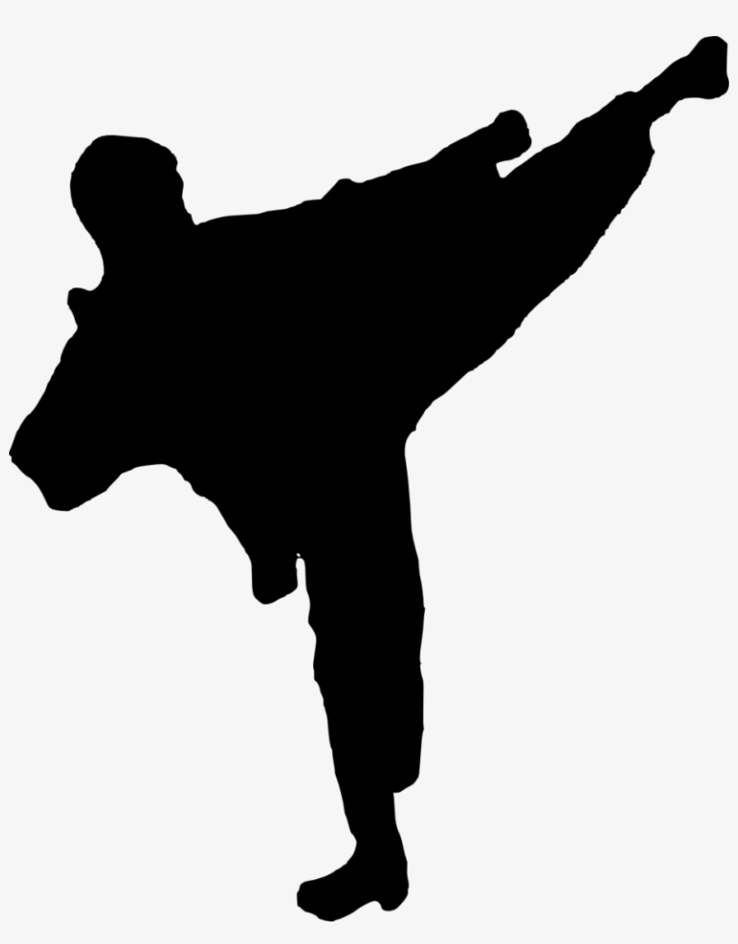 Clip Library Download Silhouette At Getdrawings Com - Kung Fu Vector Png, transparent png download