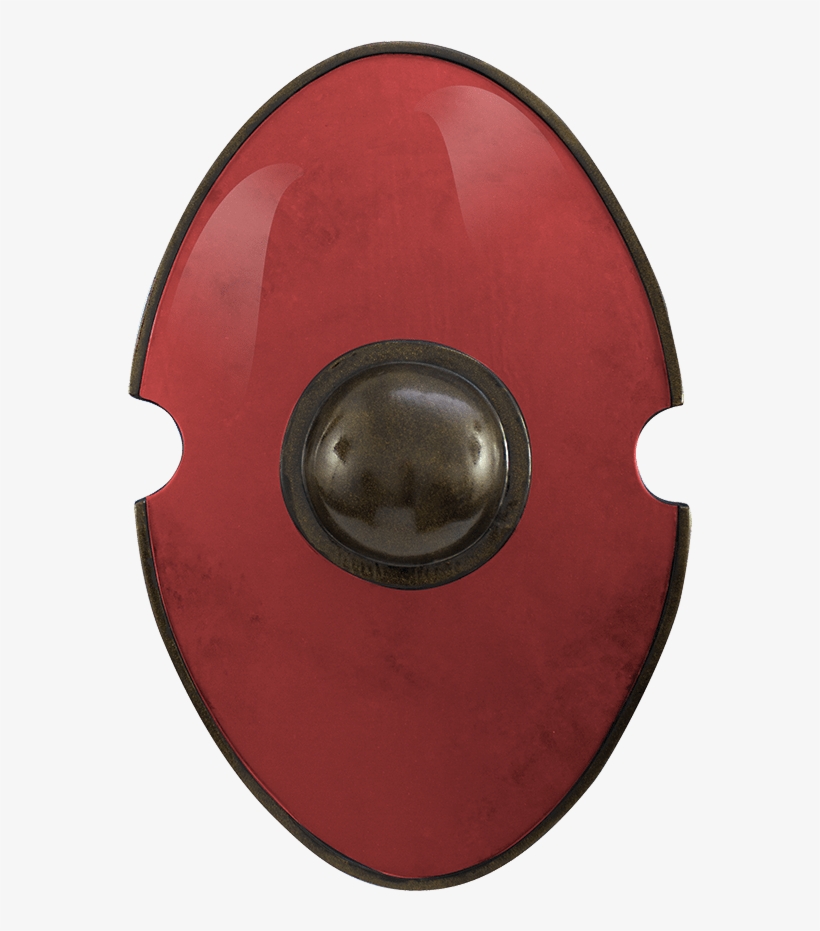 Red Elliptical Larp Shiel - Ironfortress Bouclier Ecu Rouge, transparent png download