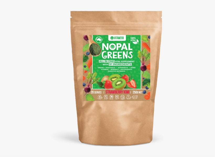 Vitawerx Nopal Greens - Supplements.co.nz, transparent png download
