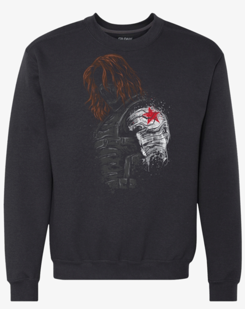 Winter Soldier Premium Crewneck Sweatshirt - Ugly Christmas Sweaters Santa Fireman, transparent png download