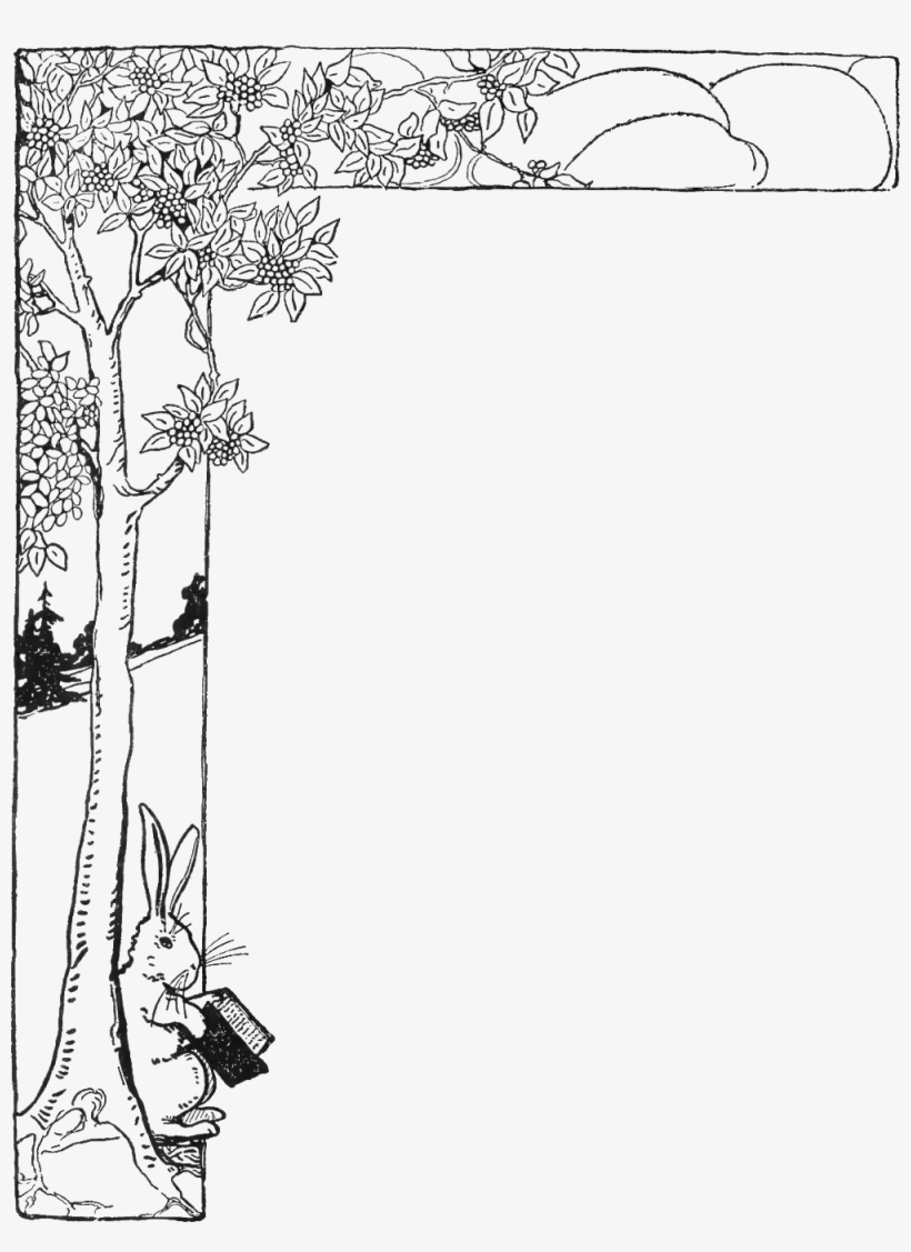 Download Peter Rabbit Albert Border 02 - Peter Rabbit Png Border - HD ...