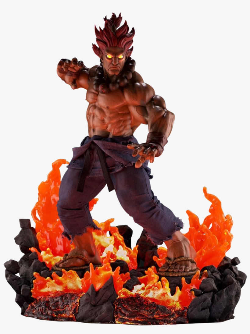 Ultimate Akuma 10th Anniversary 1/4 Scale Statue - Preorder: Street Fighter Mixed Media Statue 1/4 Shin, transparent png download