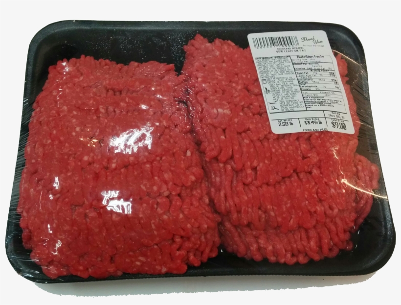 Fresh Lean Ground Round 95% Lean 5% Fat, Lb - Ground Beef, transparent png download
