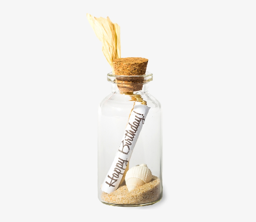 Red Elk - Bottle - Happy Birthday - Glass Bottle, transparent png download