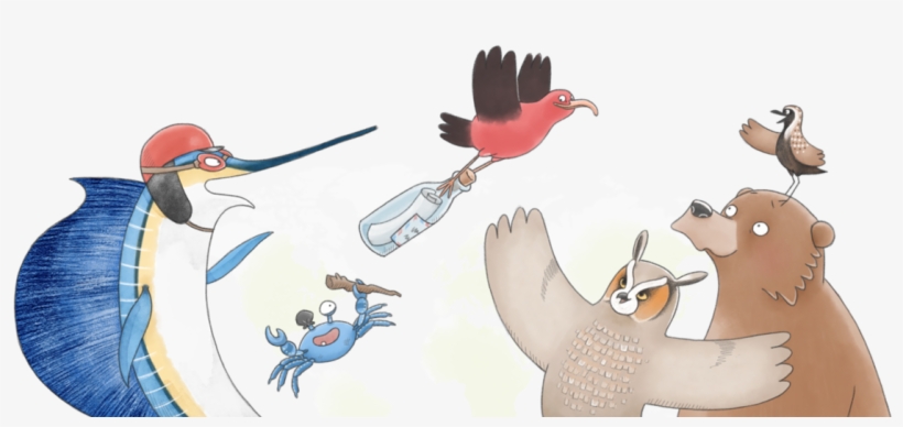 Message In A Bottle Childrens Book - Cartoon, transparent png download