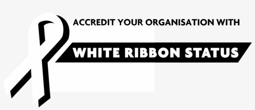 Accreditation-header - White Ribbon, transparent png download