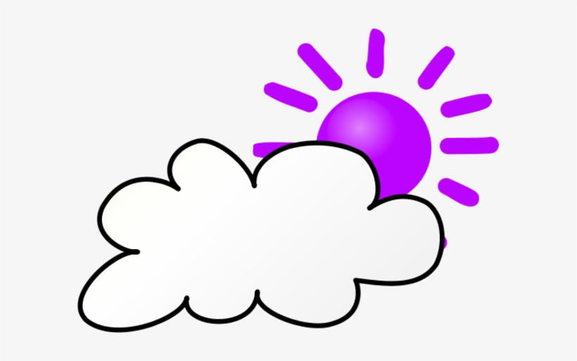 Clipart Info - Cloud And Sun Clipart, transparent png download