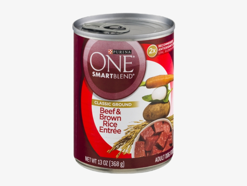 Purina One® Smartblend Adult Dog Food Classic Ground - Purina One Smartblend Classic Ground Beef & Brown, transparent png download
