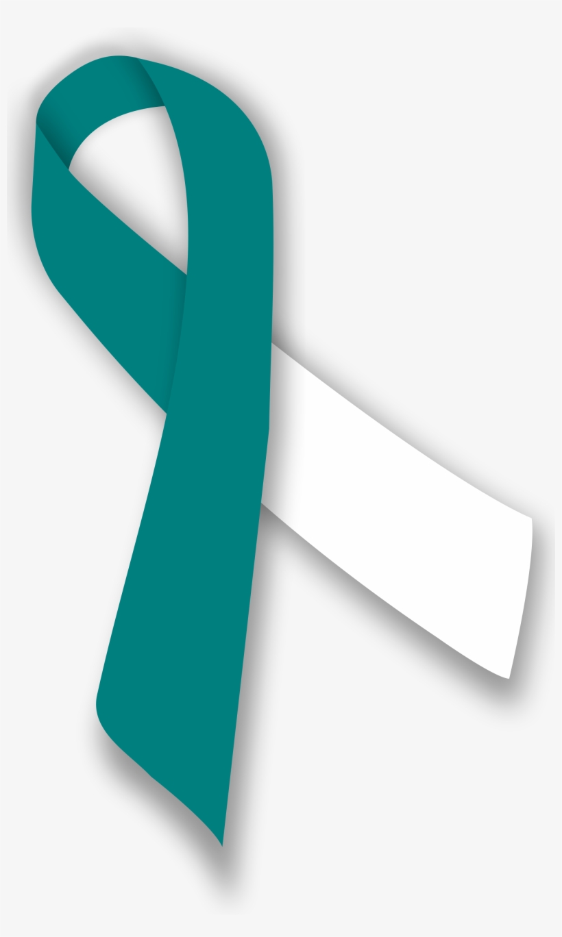Open - Teal White Cervical Cancer, transparent png download