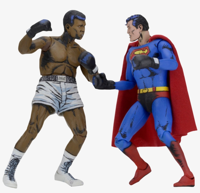 Superman - Superman Vs Muhammad Ali Figure, transparent png download