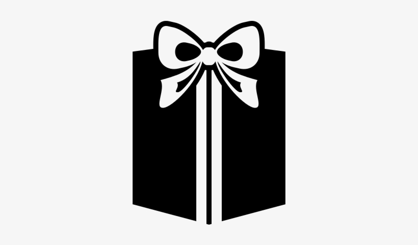 Giftbox Black Case With White Ribbon Vector - Caj De Regalos Blanco Y Negro Png, transparent png download