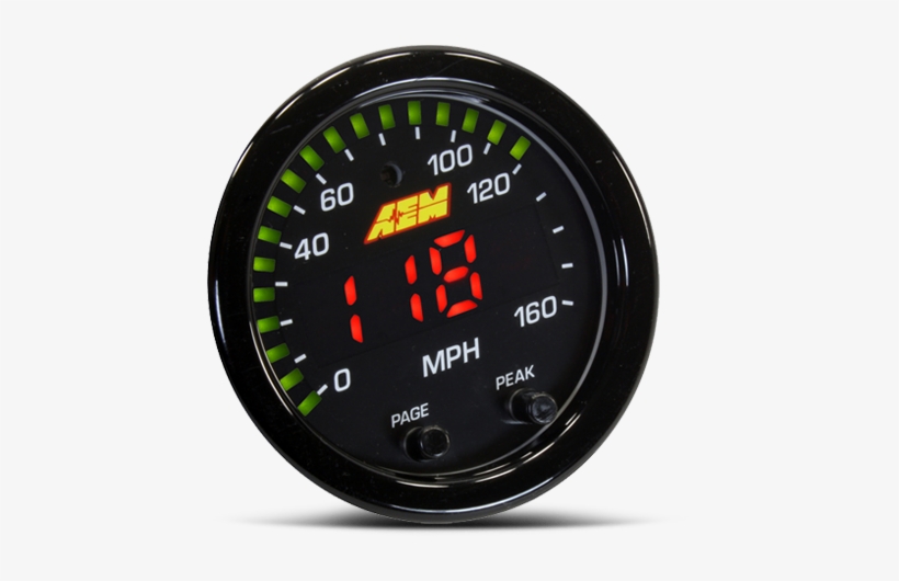 X-series Gauge - Aem Gauge X Series Gps Speedometer, transparent png download
