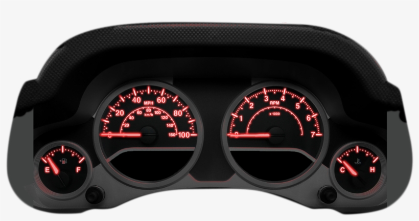 Clusterred 1184kb Apr 04 2013 - Chevy Silverado 1500 Us Speedo Led Instrument Cluster, transparent png download