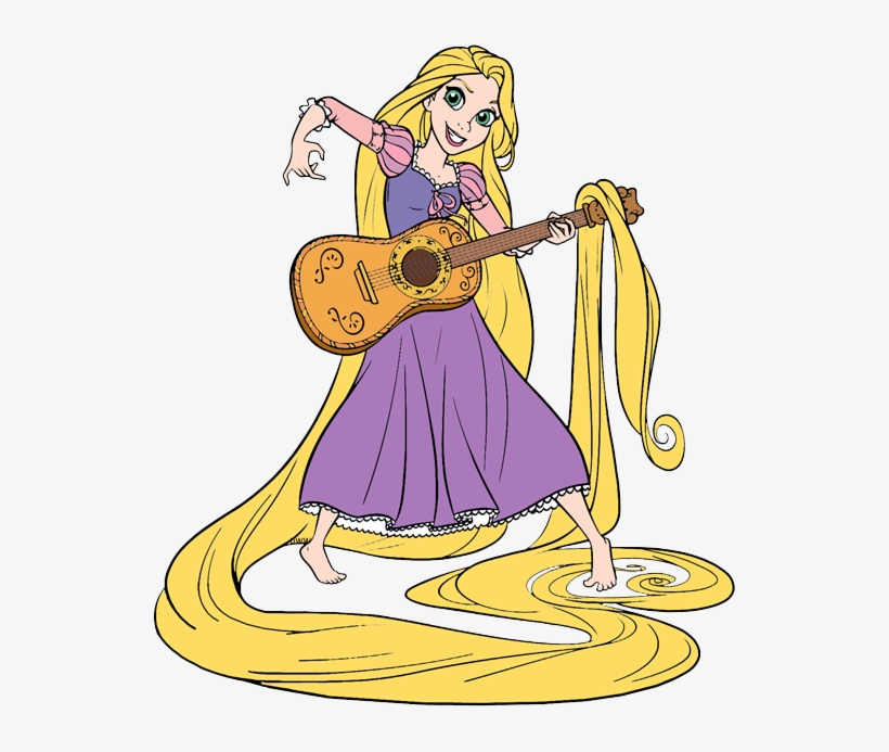 Rapunzel Clipart Tangled The Series - Rapunzel With Guitar, transparent png download