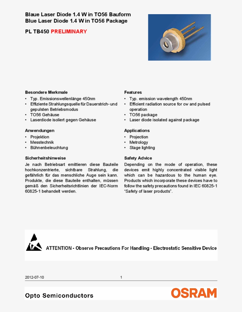 Price, Request Price - Osram Laser Diode, transparent png download
