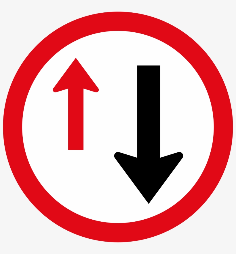 Yield To Oncoming Traffic Sign Order Road Signs Uk Transparent Png 800x800 Free Download On Nicepng