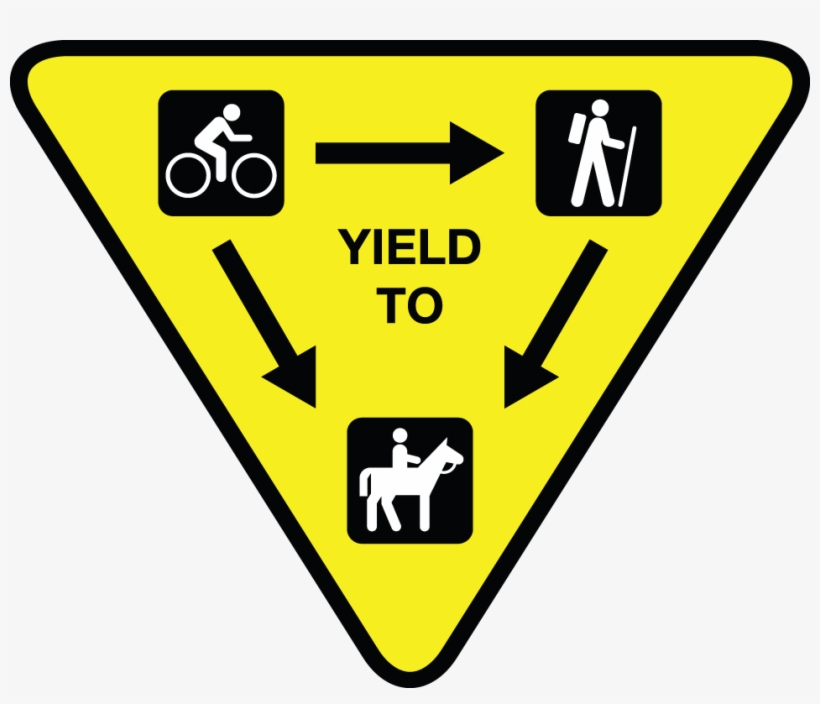 19 Oct - Trail Etiquette Right Of Way, transparent png download
