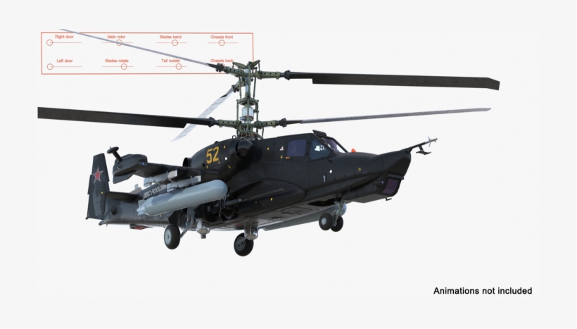 Kamov Ka 52 Or Alligator Russian Attack Helicopter - Kamov Ka-52, transparent png download