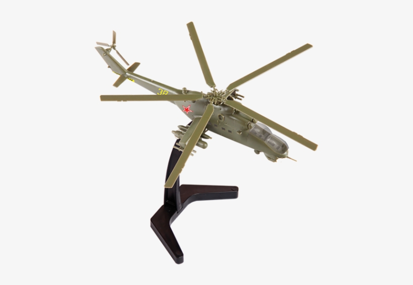 Мi-24v Soviet Attack Helicopter - Zvezda Models Mil-24 Russian Attack Helicopter (1/144, transparent png download