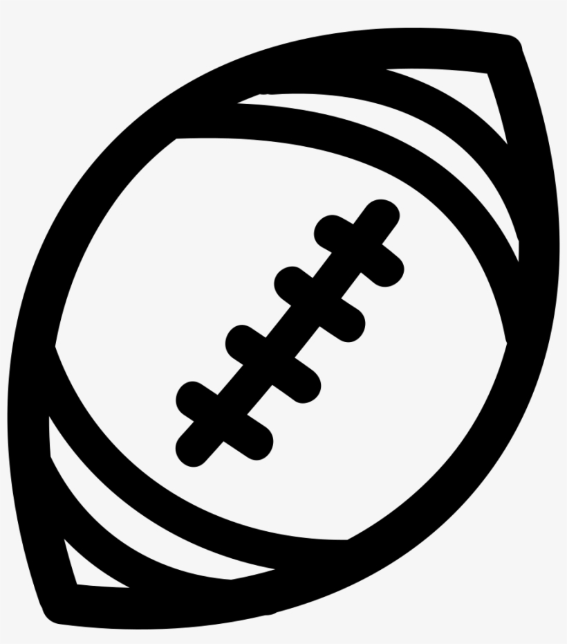 American Football Ball Hand Drawn Outline Comments - American Football Ball Logos, transparent png download