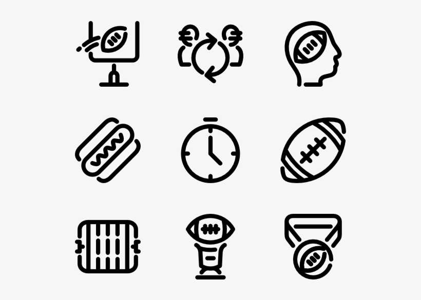 American Football - Clip Art Images Of Small American Footballs, transparent png download