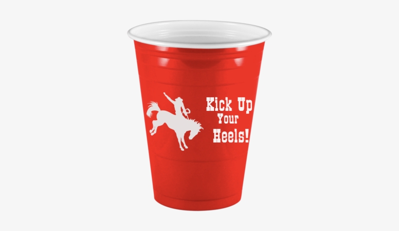 Custom Solo Cup For Western-themed Soiree - Trailer Hitch Cover - Bronco Rider 3 1/2 X 5, transparent png download